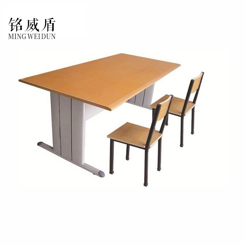 铭威盾阅览桌学校图书馆阅览室桌椅组合防火面板阅览桌办公长条桌[工厂现做 7天内发货]