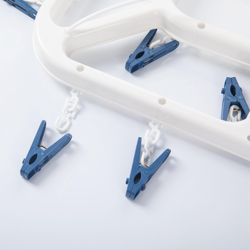 茶花 大号长方型晒衣架(24夹)24夹/套高清大图