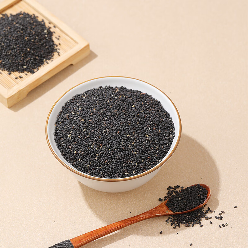 燕之坊有机黑芝麻380g 五谷杂粮烘焙辅料高钙高蛋白高膳食纤维高清大图