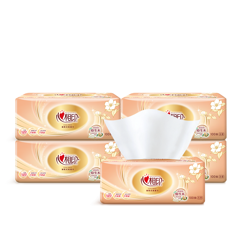 心相印抽纸24包(100抽/包)DT55100高清大图