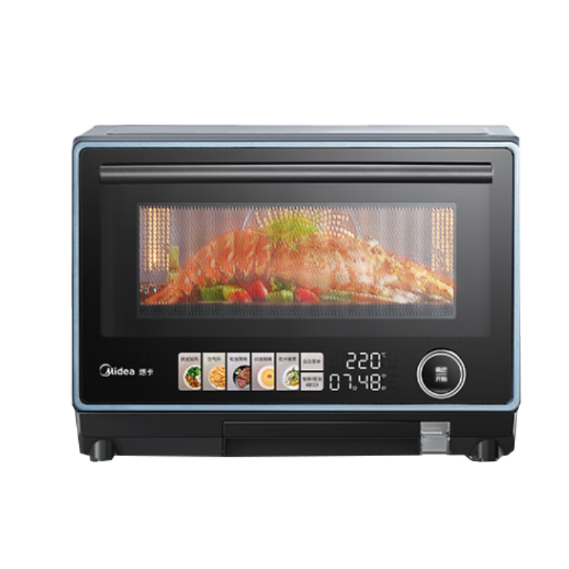 美的(Midea)微波炉 4合1微蒸烤炸一体机 家用智能变频 空气炸蒸烤箱电烤箱 23升 速微彩屏MIX燃脂 G3E
