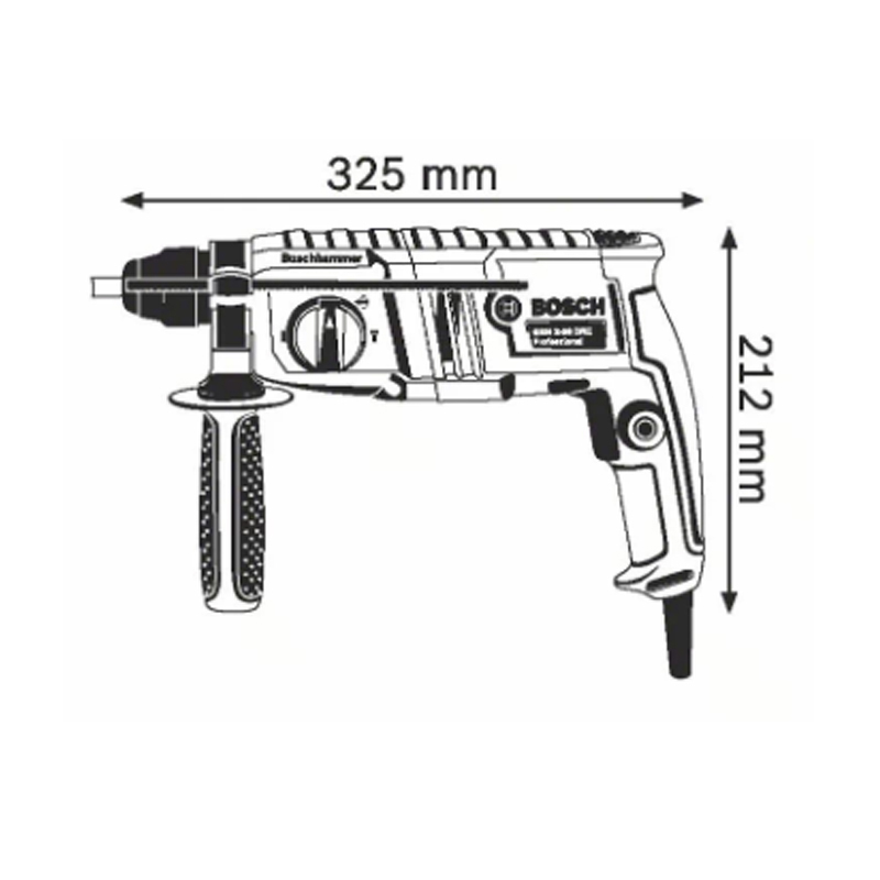 博世(BOSCH)冲击钻电锤三用GBH2-20DRE 电锤电钻电镐三功能电动工具