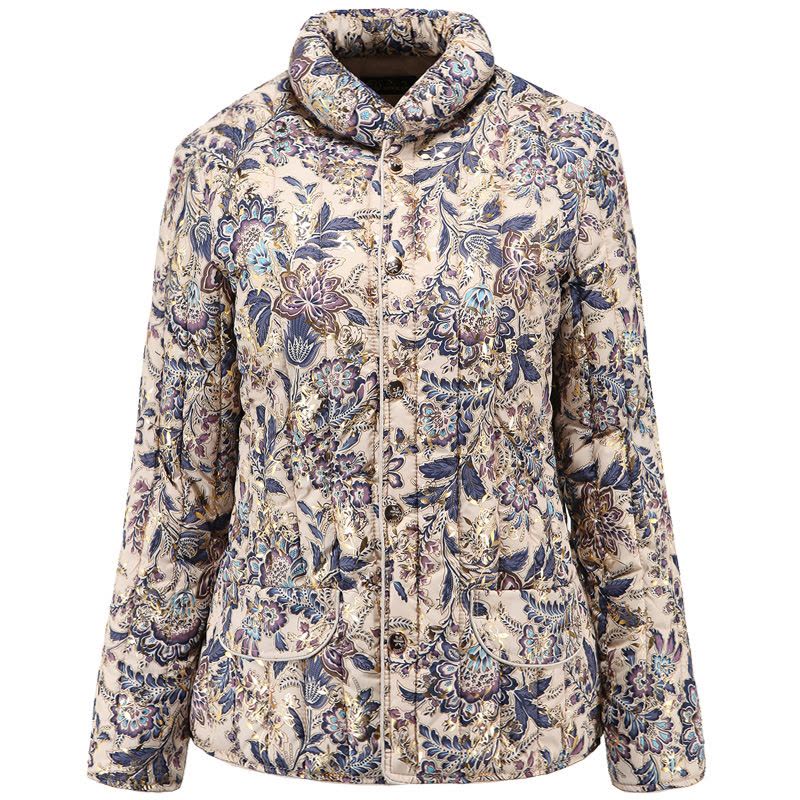 FISH BASKET冬款中年女装立领羽绒棉服内胆韩版女士羽绒服棉衣棉袄大码妈妈装棉衣女图片