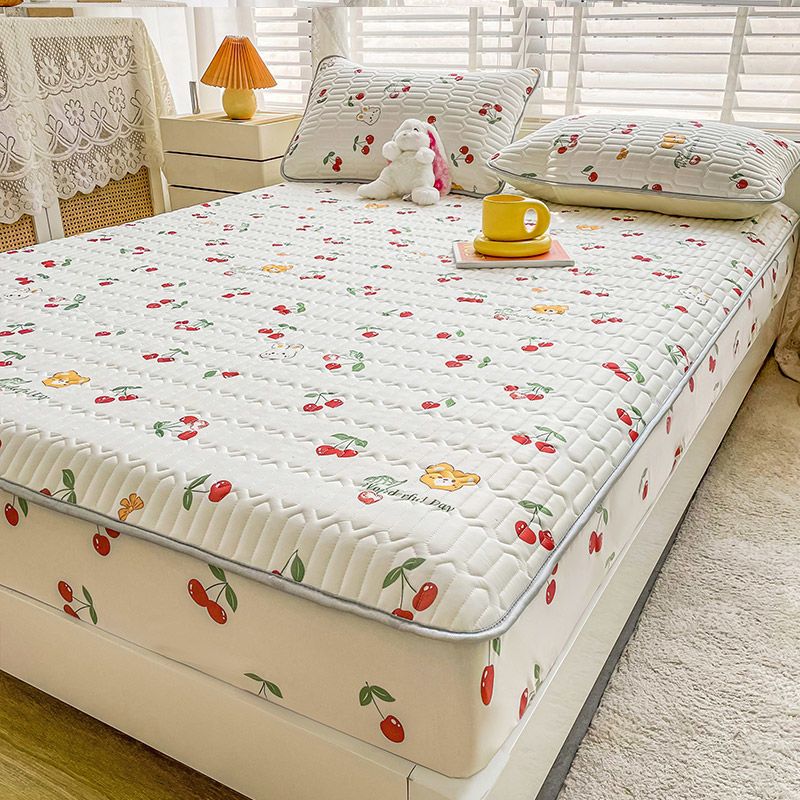 冰丝乳胶凉席三件套床笠款宿舍学生单人可水洗夏凉垫空调席