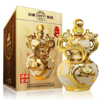 汾酒集团杏花村金樽龙纹清香型白酒53度1500ml原浆世家景德镇陶瓷瓶收藏酒水 礼盒装 金樽龙纹买四坛送四坛
