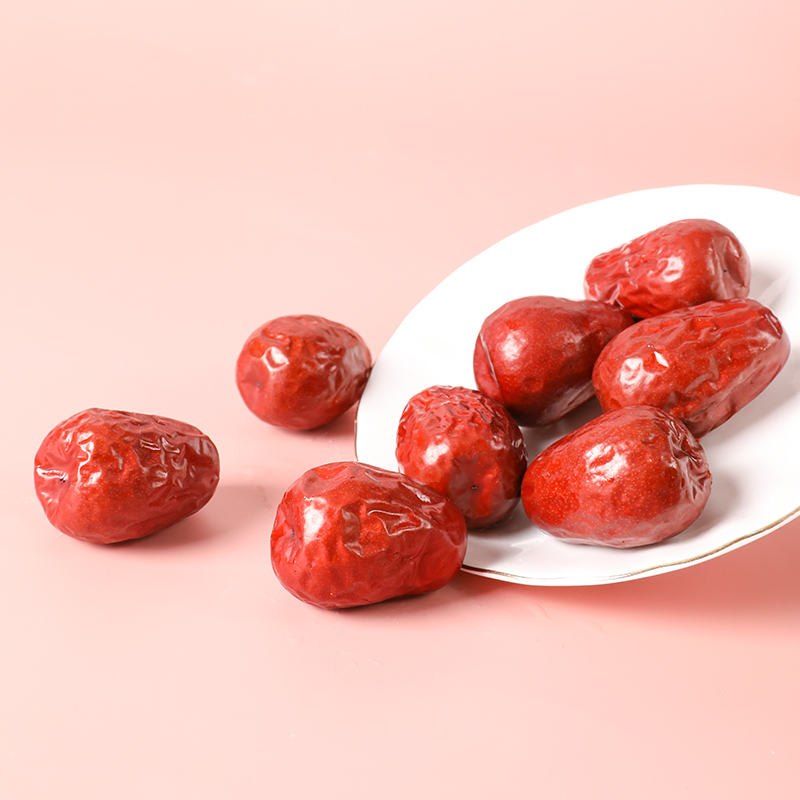 燕之坊新疆和田大漠丝路红枣大枣休闲零食枣子400g高清大图