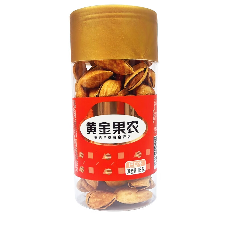黄金果农巴旦木118gx1罐