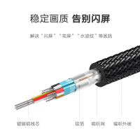 绿联 DP高清线4K DisplayPort接口视频线转接线电脑电视显示器连接线 编织黑色1米30118