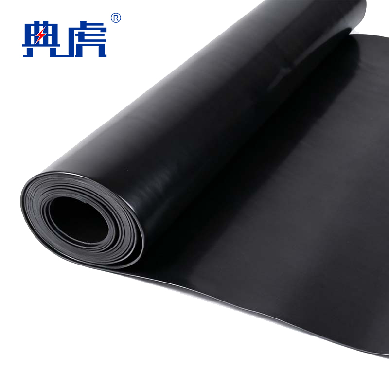 典虎 绝缘胶垫 黑色8mm*1m*10m 卷高清大图