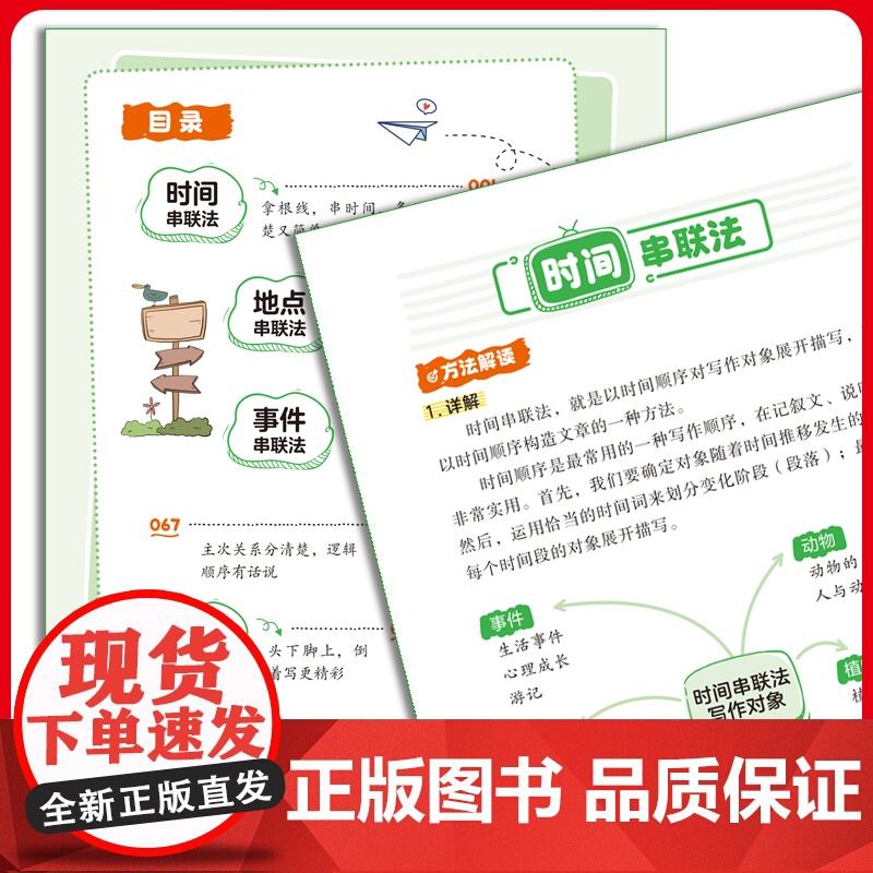 抖音同款]小学语文作文满分训练1-6年级通用五感法写作文 三四五六年级小学生优秀作文大全小升初满分作文训练有公式素材大全高清大图