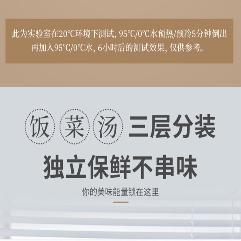 史努比(SNOOPY)史努比不锈钢三层饭盒CQG1183单个装