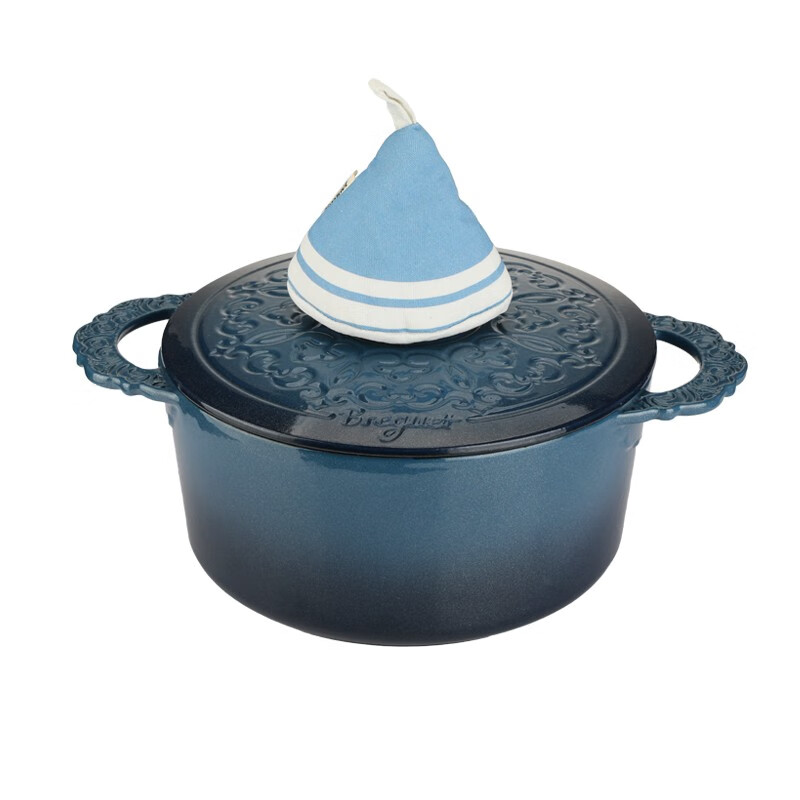 宝玑 传世系列珐琅铸铁锅星空蓝24cm BGB2402高清大图