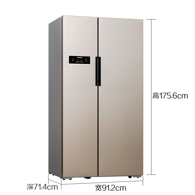 SIEMENS/西门子610升 对开门冰箱 家用变频双开门电冰箱 风冷无霜 BCD-610W(KA92NV03TI)