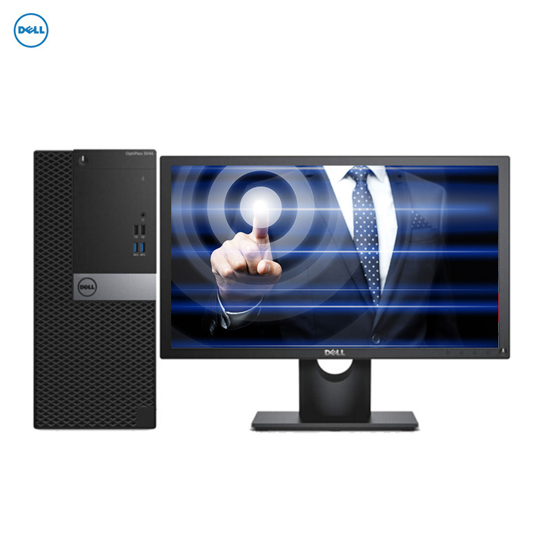 戴尔(DELL)Optiplex3046升级3050MT 商用台式电脑 19.5英寸显示器(i5-7500 8GB 1TB+128GB固态 DVD刻录 Win10H)高清大图