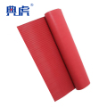典虎 绝缘橡胶板 红色条纹10mm*1m*5m 卷