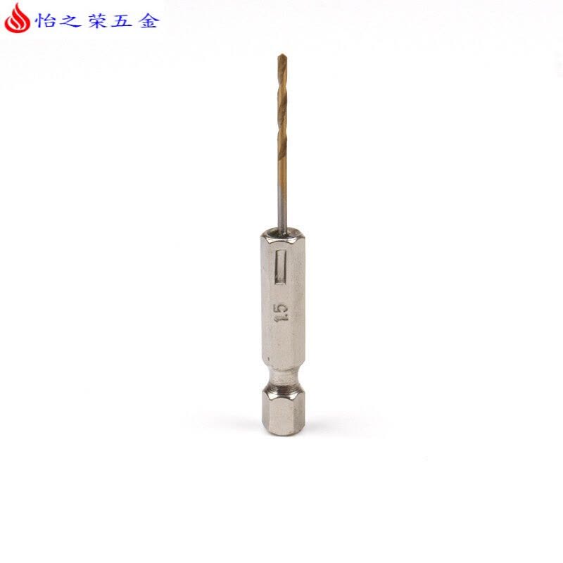 六角柄麻花钻头镀钛13PC风批组套高速钢电动螺丝刀麻花钻头 六角柄钻头(3.0mm)图片