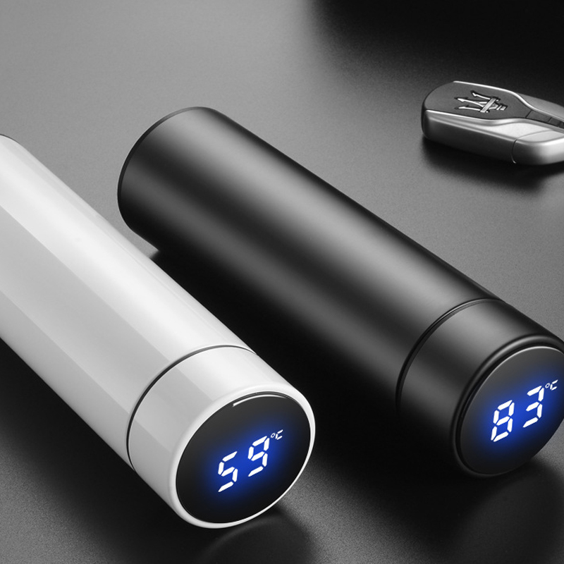 草莓生活保温杯小礼品数显保温杯定制