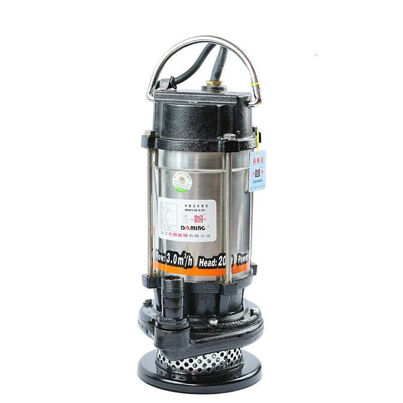 BONJEAN工程级不锈钢潜水泵家用手提式清水泵铜芯泵 1.1KW二寸半口潜水泵高清大图
