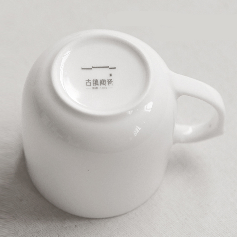 景德镇古镇陶瓷茶杯套装玲珑瓷带盖过滤杯定制陶瓷杯办公室马克杯大号过滤杯海棠花