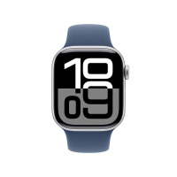 Apple Watch Series 10 智能手表 GPS+蜂窝款42毫米银色铝金属表壳M/L MWXK3CH/B