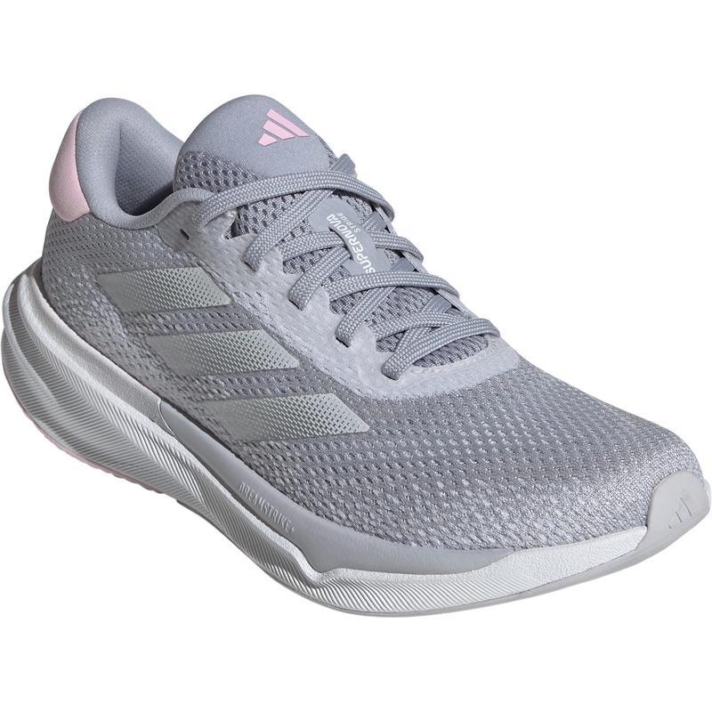阿迪达斯(adidas)女士跑步鞋缓震透气耐磨训练鞋银色潮流运动鞋