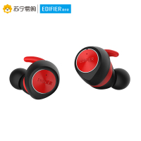 Edifier/漫步者 TWS3真无线蓝牙耳机迷你运动防水通话入耳式耳塞 黑红色