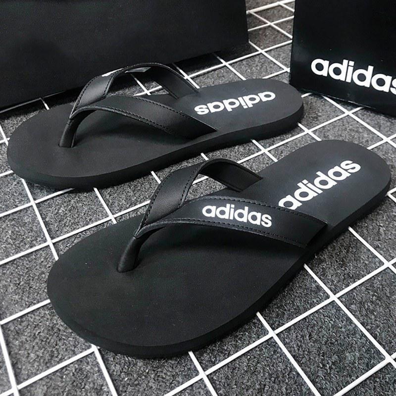 Adidas阿迪达斯男士凉拖鞋2021新款人字拖沙滩鞋运动拖鞋EG2042高清大图