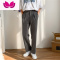 七斓轻熟风痞帅直筒西裤男垂坠感阔腿裤西装裤高级感纯色休闲裤H
