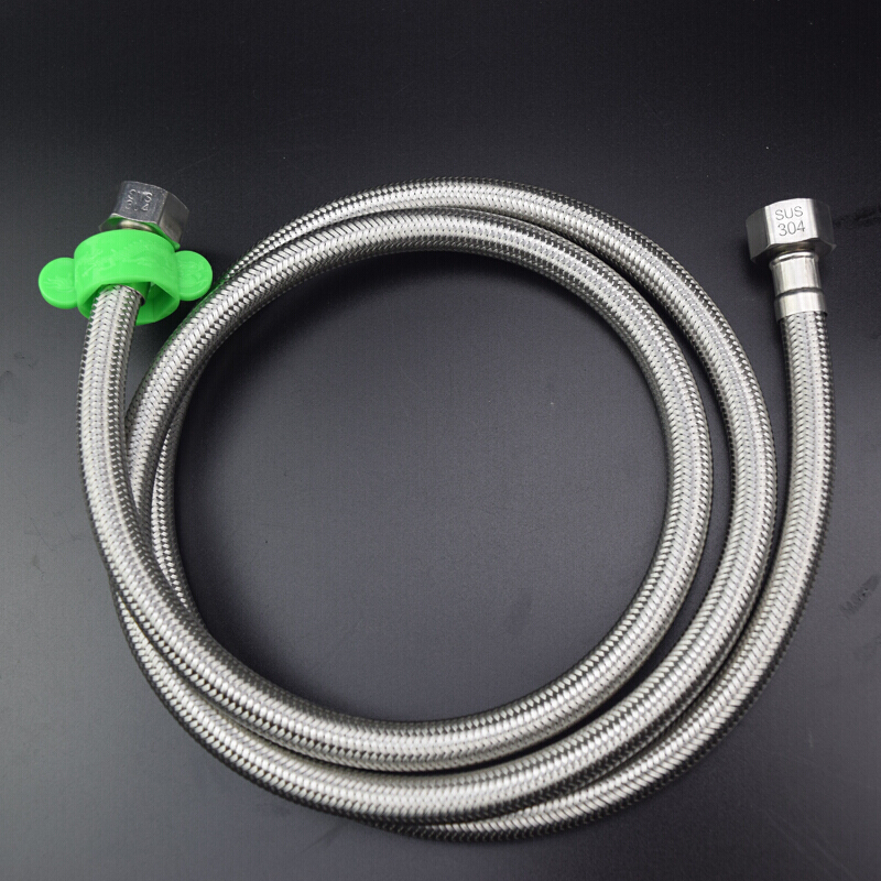 304不锈钢冷热金属编织进水软管马桶面盆热水器高压防爆4分进水管