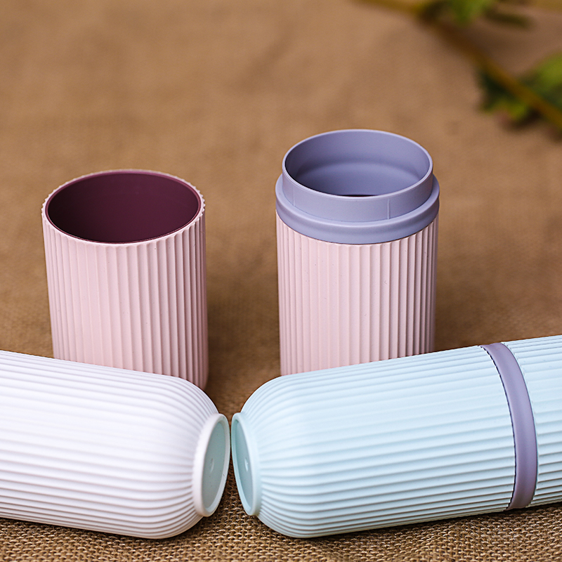 礼促优品 简约双色条纹牙具盒