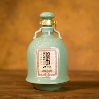 女儿红 绍兴黄酒 十年陈桂花林藏青瓷瓶礼品酒 500ML单盒装
