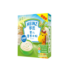 Heinz/亨氏经济装婴儿营养米粉400g*3盒 适用辅食添加初期以上至36个月 宝宝辅食婴儿米粉米糊1段米粉