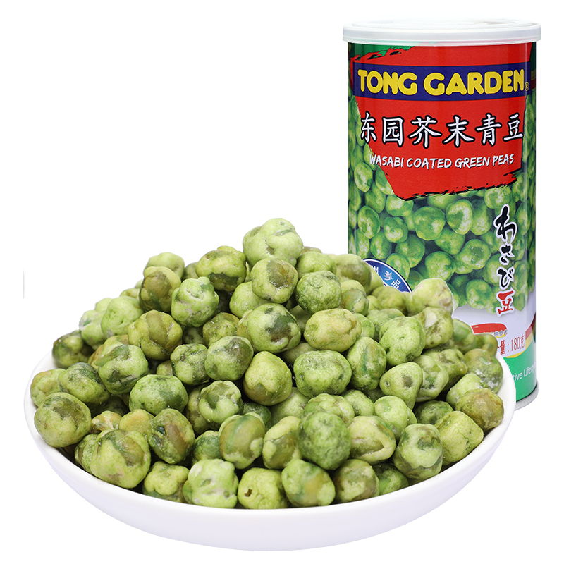 东园(Tong Garden)芥末青豆180g 泰国原装进口零食