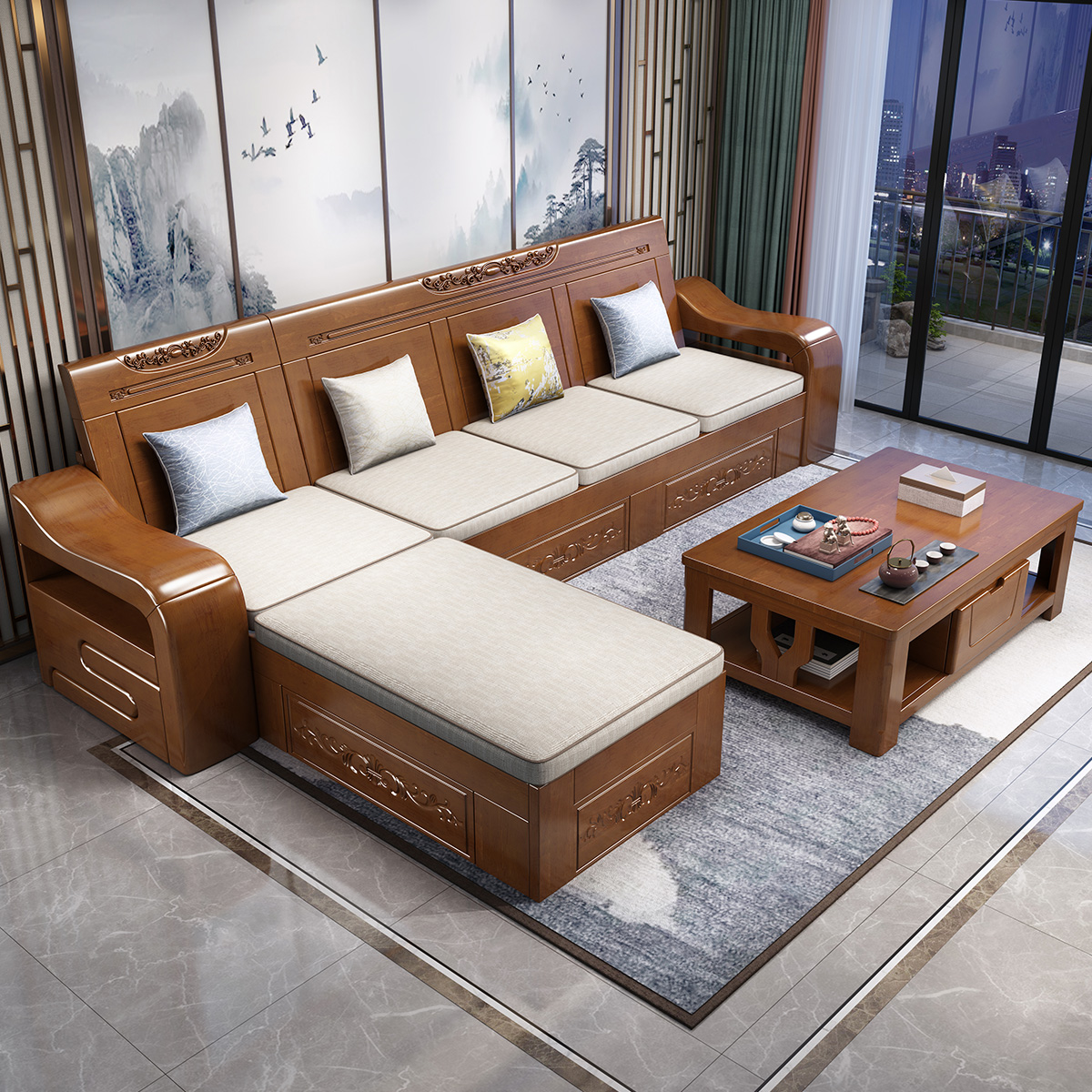 仿古家具中式客厅