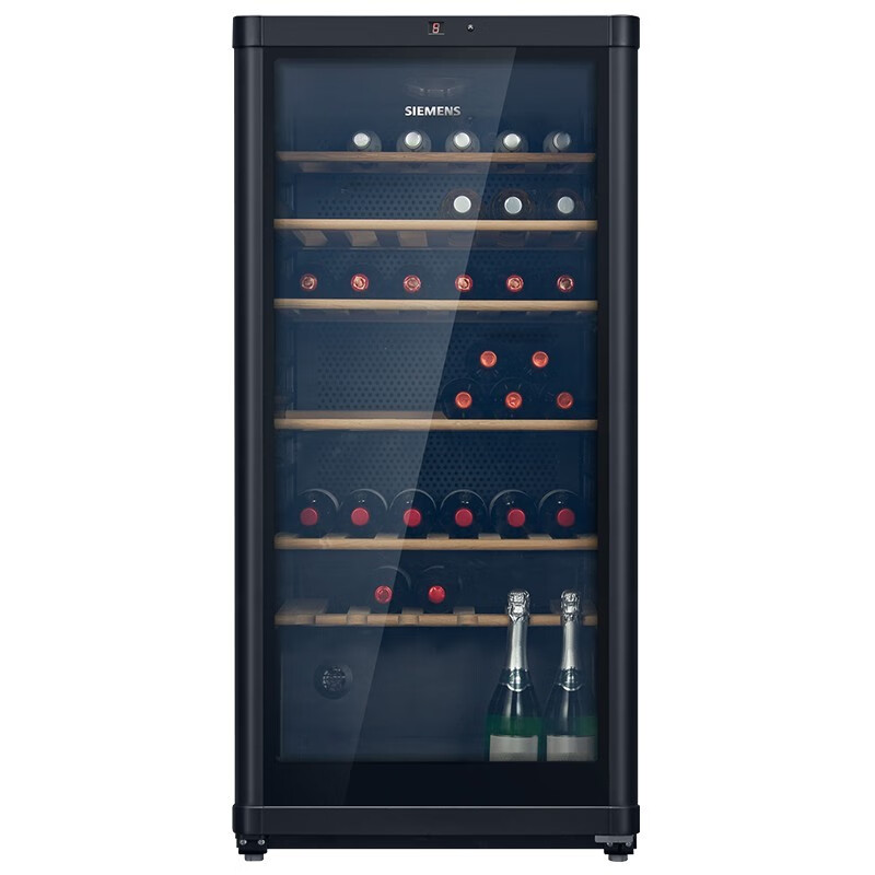 西门子385L酒柜 KW35VB7TSC 红酒柜葡萄酒柜恒温冷藏 [120瓶装]高清大图