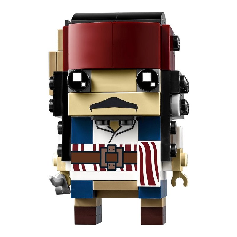 乐高(LEGO)BrickHeadz 大头公仔 (41593杰克船长)益智积木塑料玩具 109颗 10岁以上