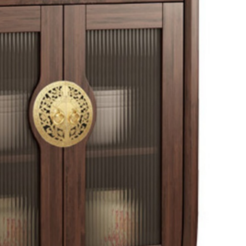 乐琪艺 新中式餐边 柜 二门 台高清大图