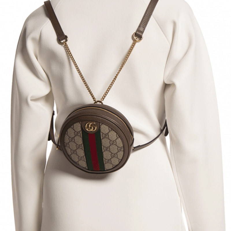 古驰gucci女包ophidia系列女士经典印花帆布链条包双肩包59866196iwg