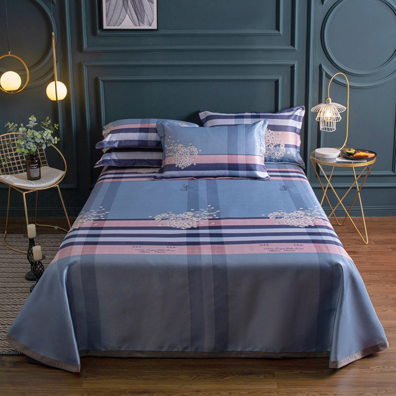 床单款冰丝凉席三件套可水洗机洗的折叠夏季空调软席凉滑夏天新款 1.8m（6英尺）床 心形桃红