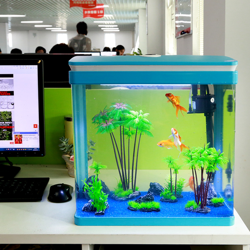 鱼缸造型装饰布景饰品水族箱造景组合套餐仿真植物摆件造景高清大图