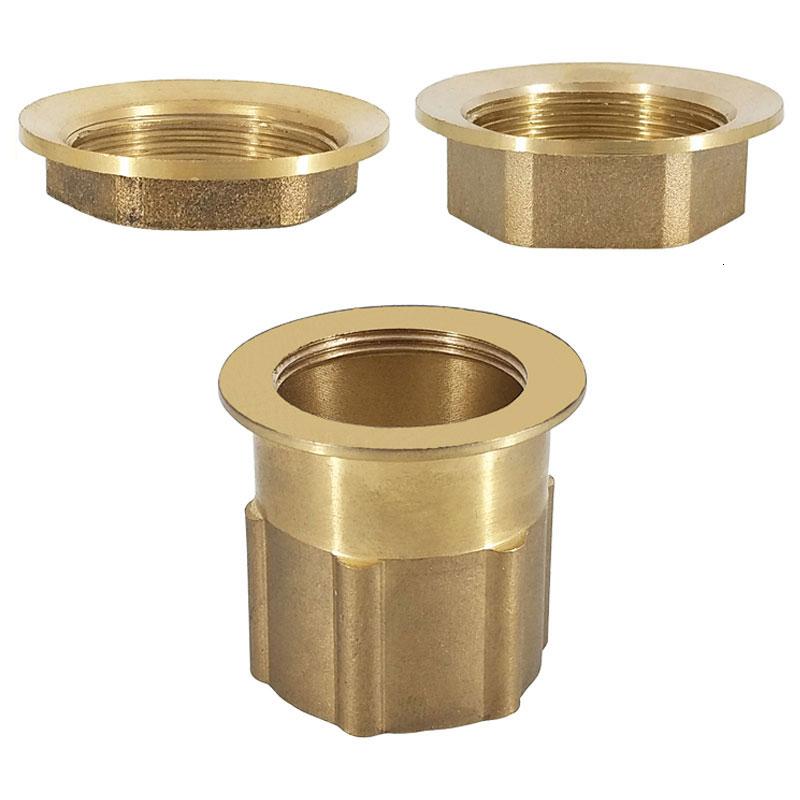 m32mm固定螺母接头冷热水龙头螺帽六角加长内锁紧配件铜