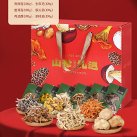 贡极茸道山珍六福顺安山珍菌菇干货山珍荟萃礼盒600g*1盒