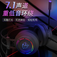 斗鱼(DOUYU.COM)DHG160游戏耳机 虚拟7.1声道 头戴式耳机 电竞耳机 游戏耳麦USB游戏耳麦黑色耳机