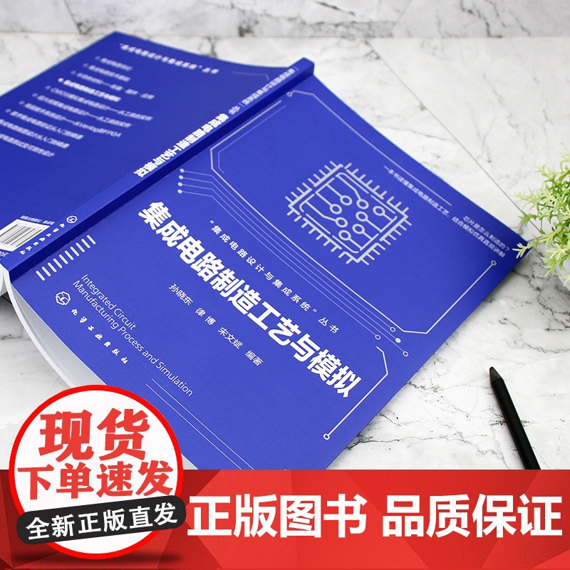 集成电路制造工艺与模拟 集成电路设计与集成系统丛书 芯片制造集成电路半导体微电子 集成电路教材 一本书读懂集成电路制造高清大图