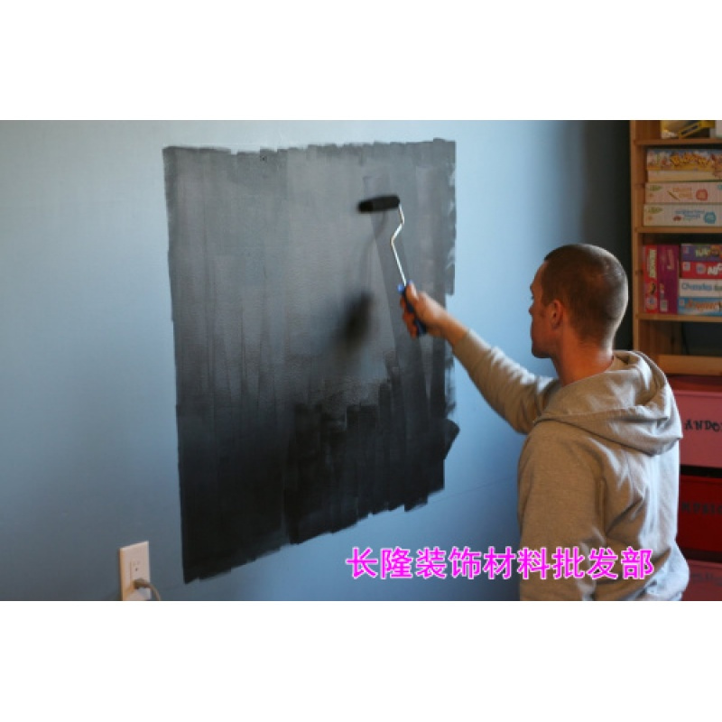 五羊牌2.5KG银色油漆 专用黑板漆(环保型)儿童漆 五羊黑色无光黑板漆