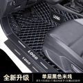 一汽大众速腾脚垫全包围2021款20新19原厂18老14地毯式17汽车 单层黑米色