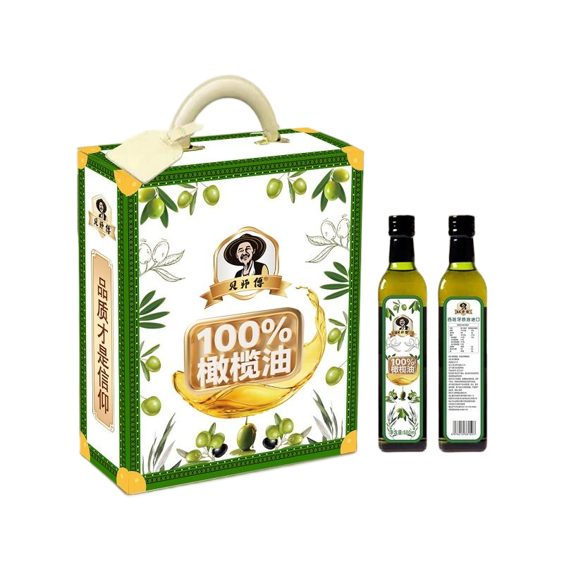 旎旎贝师傅 橄榄油礼盒500ml/瓶*2瓶HC