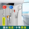 电热水器混水阀明装花洒配件配大全冷热开关u型混合阀水龙头通用--【304】三挡增压安全防电