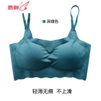 运动内衣女无钢圈小胸显大文胸罩少女聚拢薄款吊带内搭背心抹胸 费琳胸罩