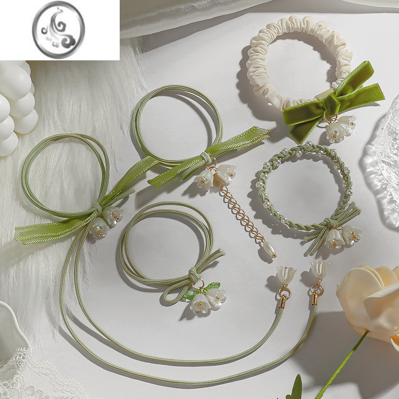 jimi铃兰花头绳甜美小清新发绳女生皮筋ins风高颜值森系新款头绳